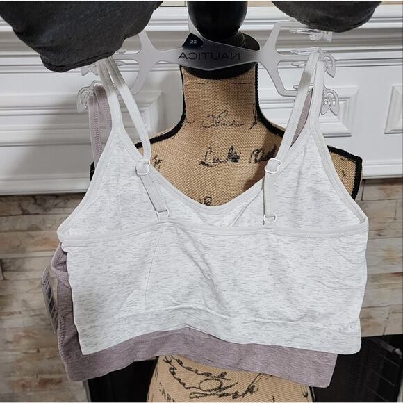 Nautica 3pk active athletic workout lounge bras bralettes plus size 2X new - Picture 5 of 10